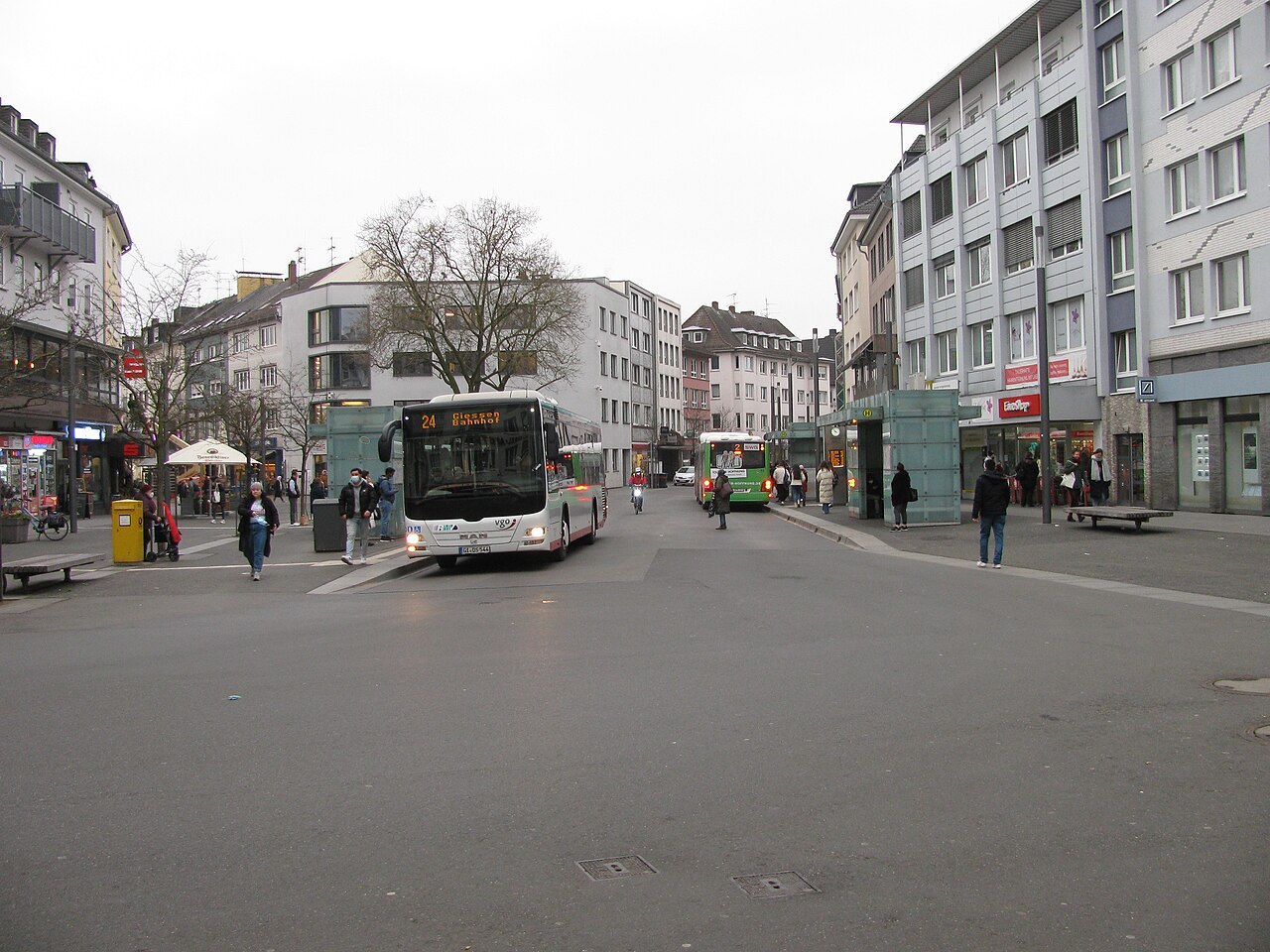 Blick auf Gießen mit Lahn und Altstadt
